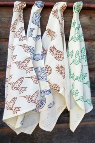 Blockprint Dishtowel