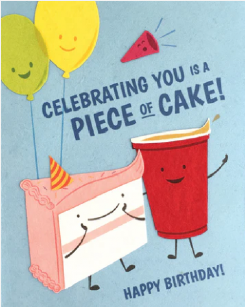 Piece of Cake Birthday Card