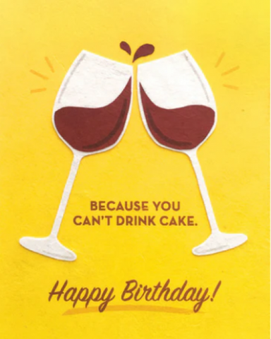 Wine Birthday Card