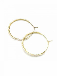 Freshwater Pearl Hoops