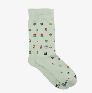 Socks That Plant Trees - green tulips