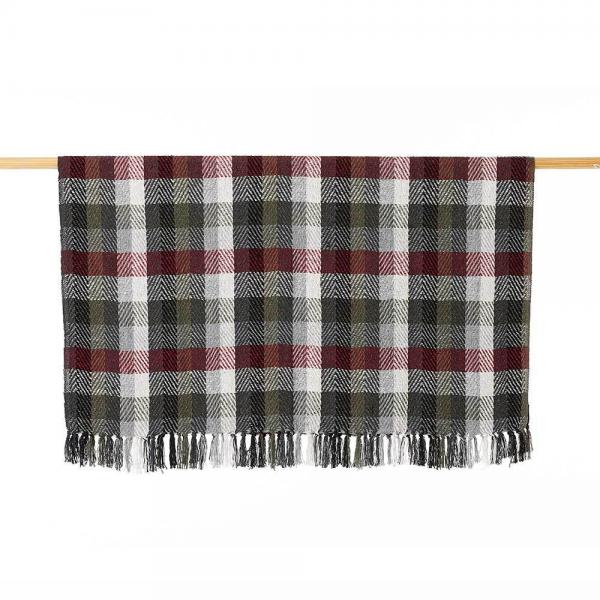 Forest Plaid Rethread Throw