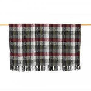 Forest Plaid Rethread Throw