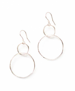 Double Loop Sterling Earrings