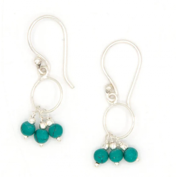 Petite Turquoise Dangle Earrings