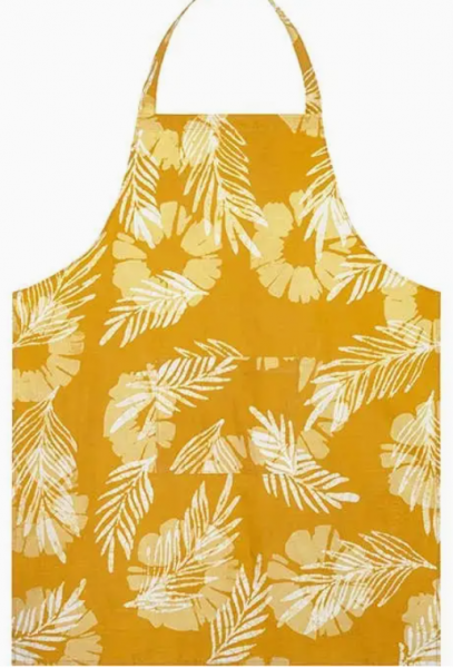 Apron Reversible Palms Harvest Gold