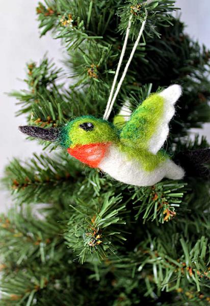 Felt Hummingbird Ornament