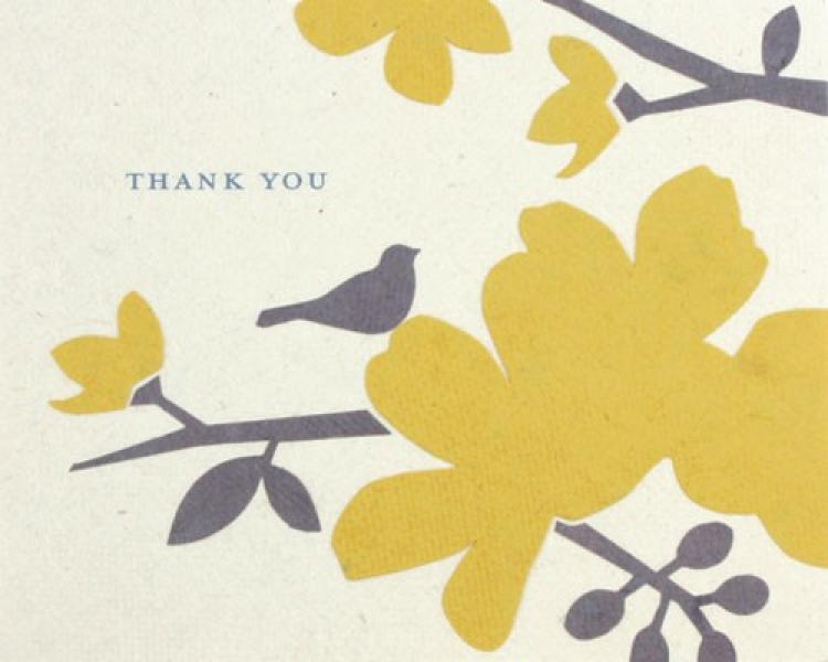 Blooming Thank You Card
