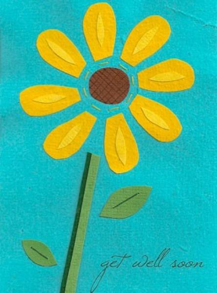 Soothing Sunflower Greeting Card