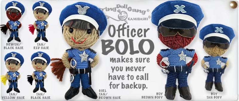 Officer BOLO String Doll