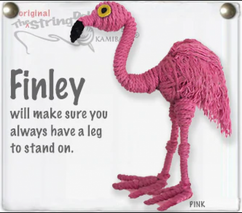 Finley the Flamingo String Doll