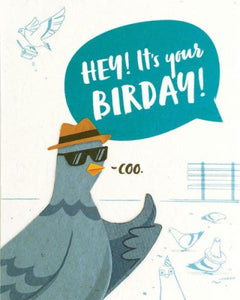 Pigeon Birthday Greeting Card