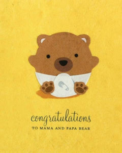 Baby Bear Congrats Card