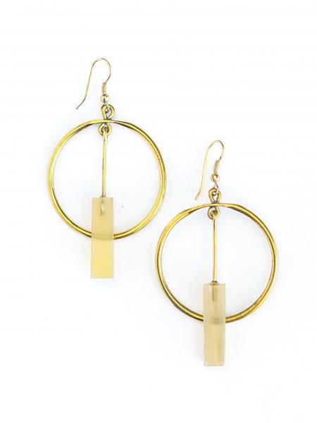 Clockworks Horn Earrings