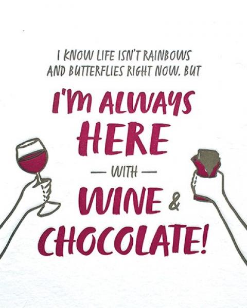 Wine and Chocolate Card