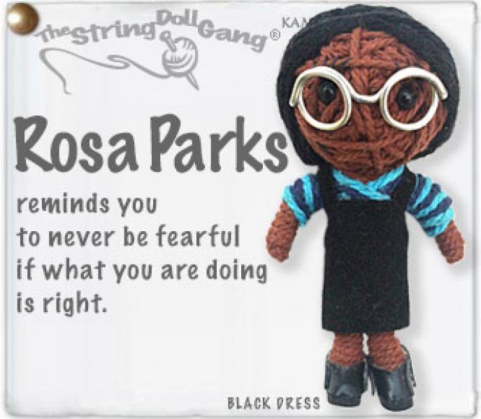 Rosa Parks String Doll