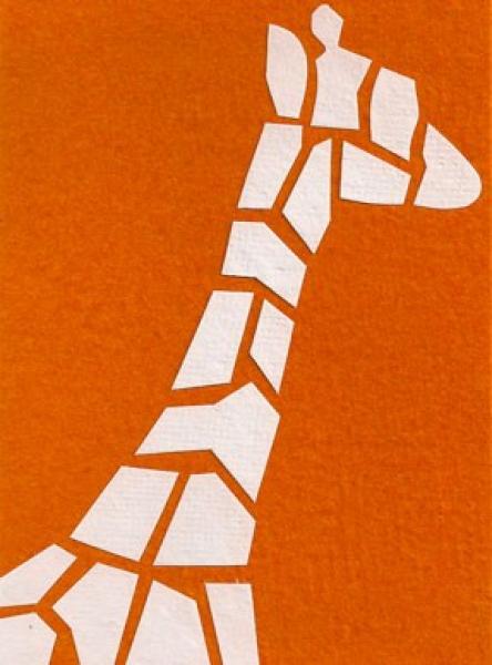 Abstract Giraffe Card