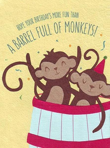 Barrel of Monkeys Card