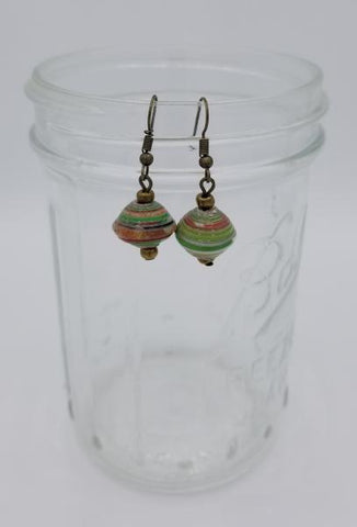 Cereal Box Bead Earrings