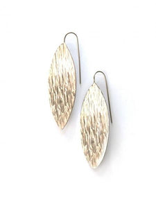 Glacial Striation Earrings Silver