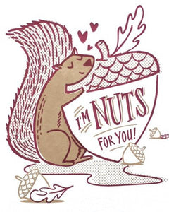 Squirrel Nuts Love Card