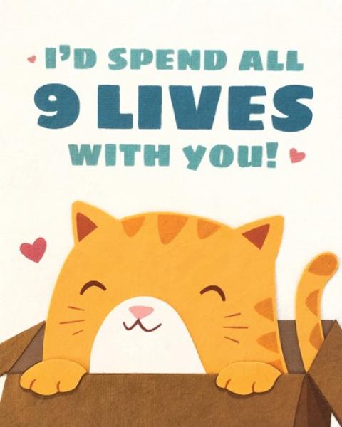 Nine Lives Love Card