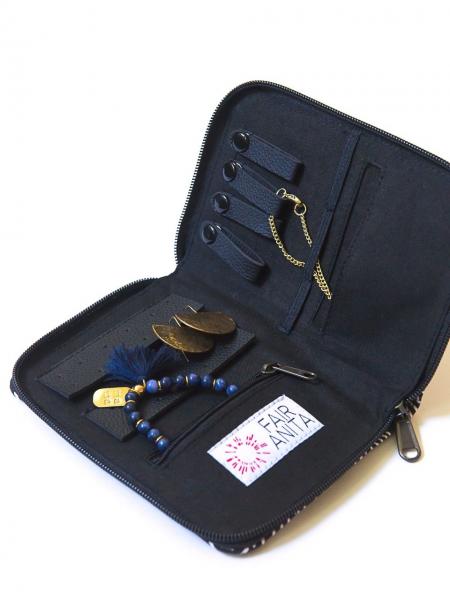 Zip Folder Jewelry Travel Organizer Case - Confetti