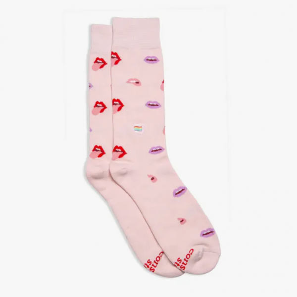 Socks That Save LGBTQ Lives - pink lips