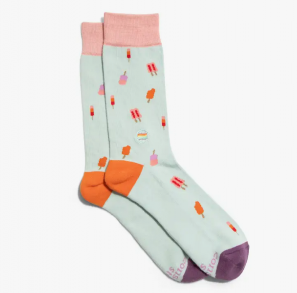 Socks That Save LGBTQ Lives - blue popsicles