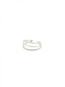 Simple Lines Sterling Ring