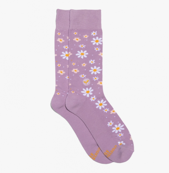 Socks That Plant Trees - Lavender Daisies