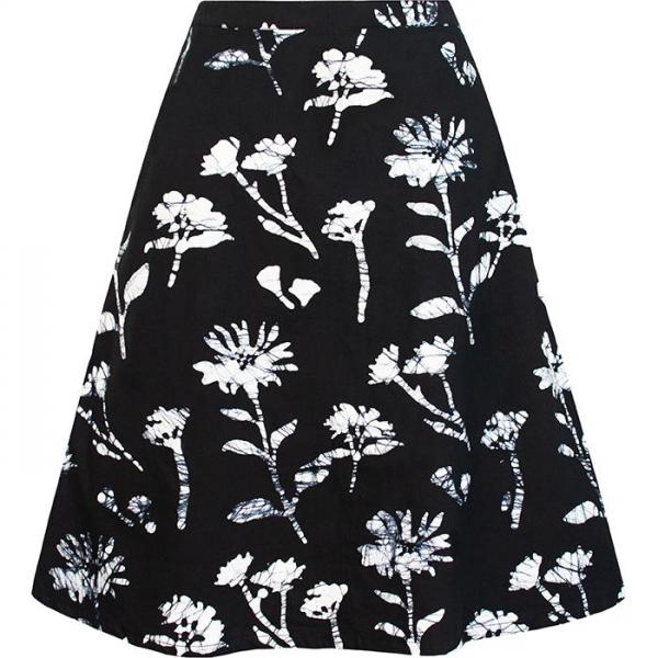 Volta Skirt - Black Wildflower